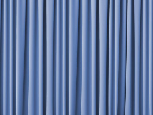 Blue drape