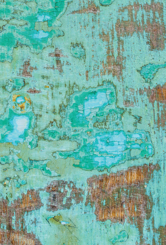 Mykonos boat - wood backdrop