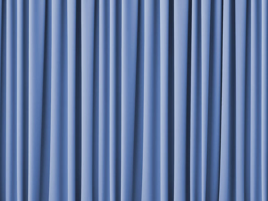 Blue drape